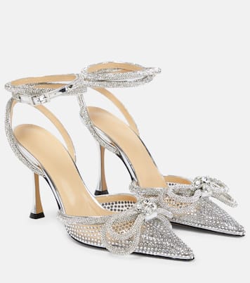 Double Bow embellished PVC pumps | Mach & Mach