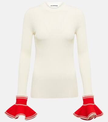 Top aus Rippstrick | Jil Sander