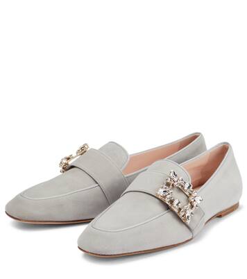 Mini Broche suede loafers | Roger Vivier
