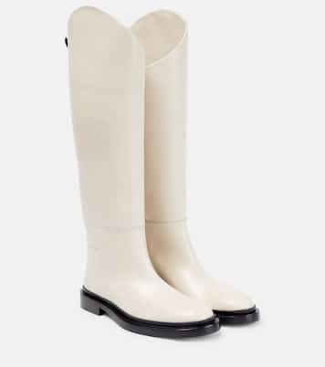 Botas altas de piel con paneles | Jil Sander