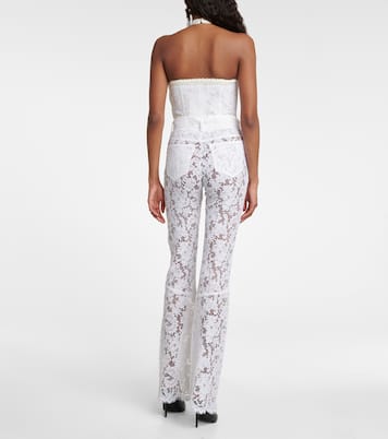 Lace bustier halter top | Alessandra Rich