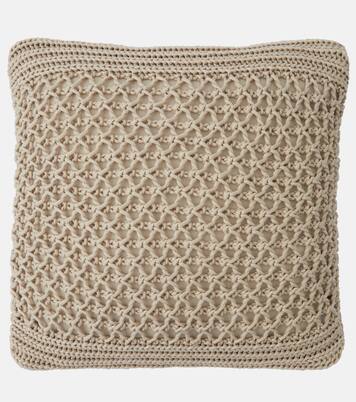 Cuscino in cotone a trecce | Brunello Cucinelli