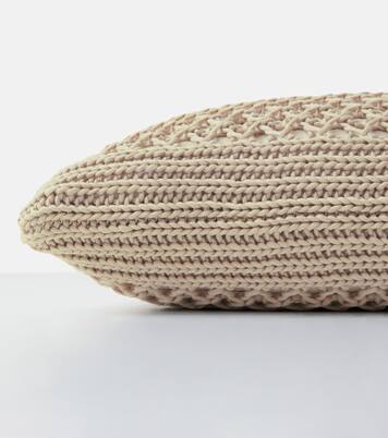 Cuscino in cotone a trecce | Brunello Cucinelli