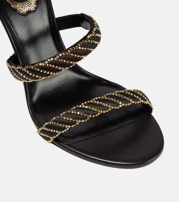 Verzierte Sandalen aus Satin | Rene Caovilla