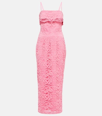Bustier floral lace midi dress | Rasario