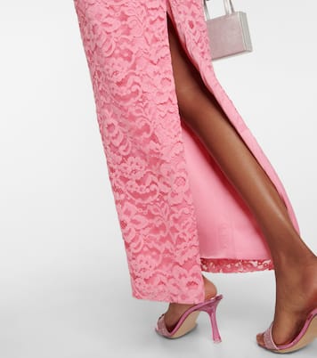 Bustier floral lace midi dress | Rasario