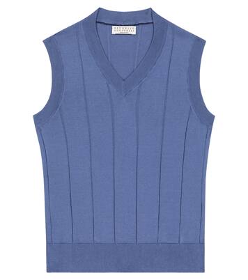Gilet in cotone | Brunello Cucinelli Kids