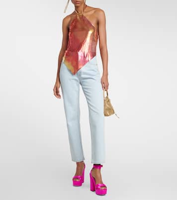 Gaia satin platform sandals | Jimmy Choo