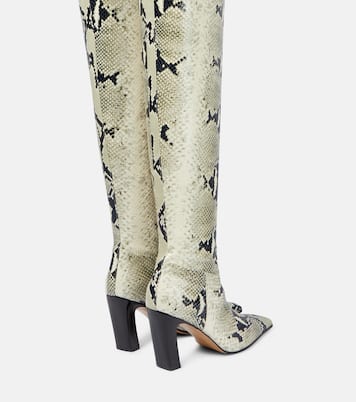 Botas altas de piel grabada | Khaite