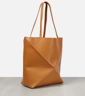 Tote Puzzle Fold Medium aus Leder | Loewe