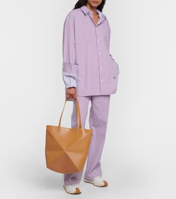 Tote Puzzle Fold Medium aus Leder | Loewe