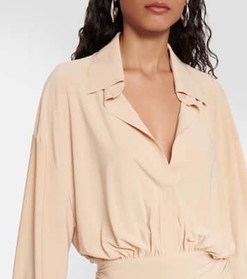 Shirred minidress | Norma Kamali