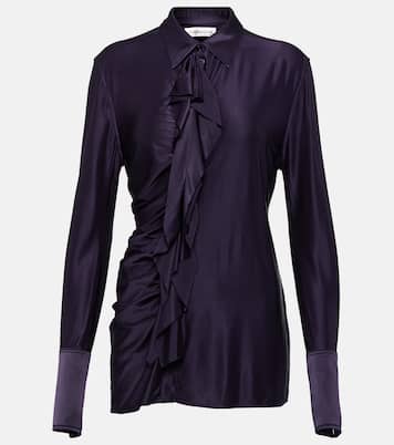 Camicia in raso con ruches | Victoria Beckham