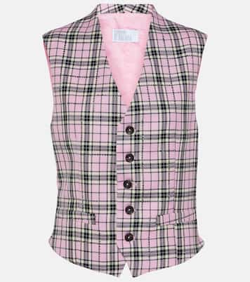 Checked wool vest  | Giuseppe di Morabito