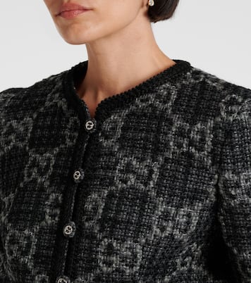 GG single-breasted wool-blend tweed jacket | Gucci
