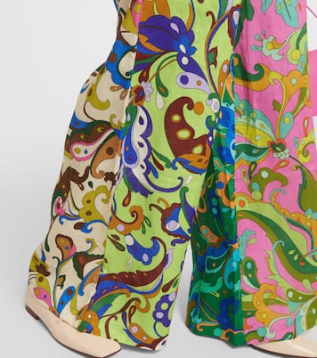 Yvette high-rise wide-leg linen pants | Alémais