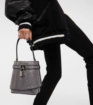 Shark Lock crystal-embellished bucket bag | Givenchy