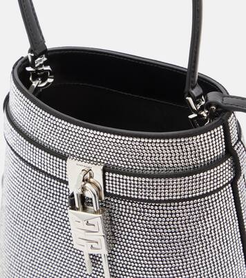 Shark Lock crystal-embellished bucket bag | Givenchy