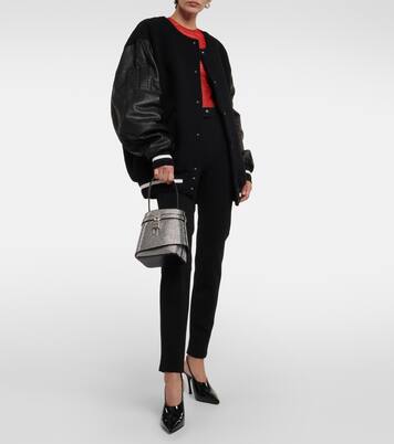 Shark Lock crystal-embellished bucket bag | Givenchy