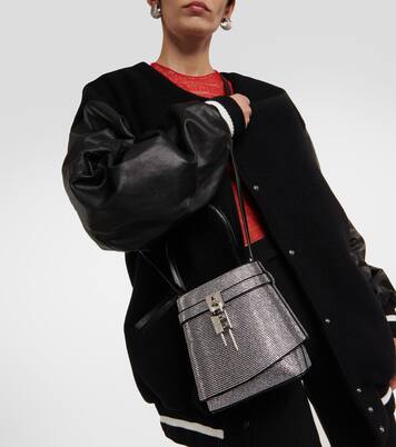 Shark Lock crystal-embellished bucket bag | Givenchy