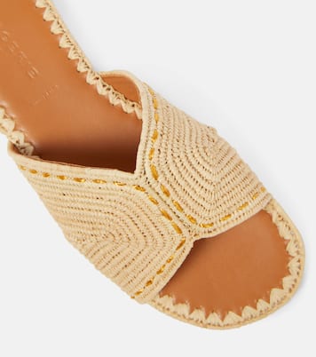 Ineni raffia slides | Clergerie