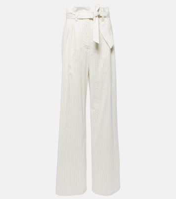 Xero pinstripe cotton and silk palazzo pants | Max Mara