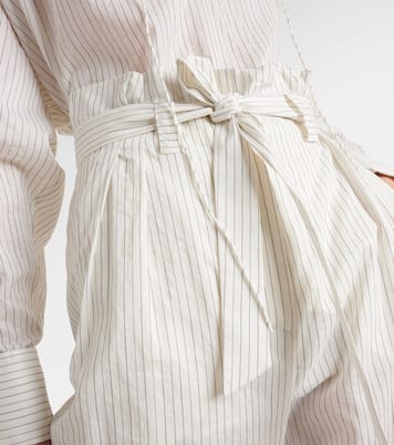 Xero pinstripe cotton and silk palazzo pants | Max Mara