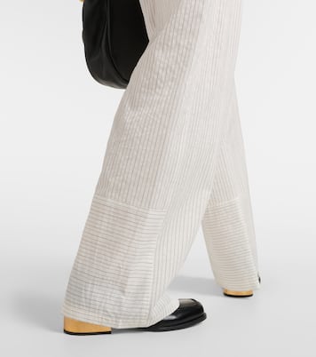 Xero pinstripe cotton and silk palazzo pants | Max Mara