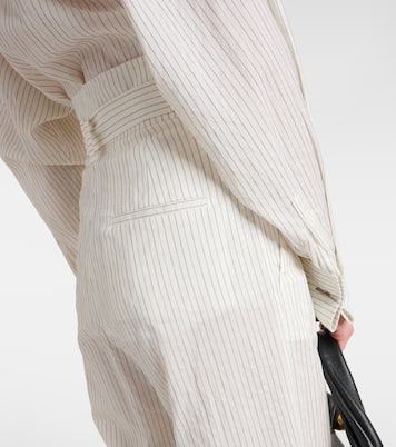 Xero pinstripe cotton and silk palazzo pants | Max Mara