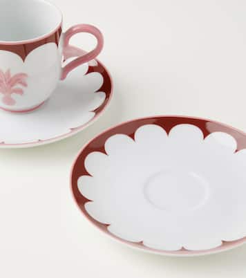 Jaipur set of 2 espresso cups and saucers | Aquazzura Casa