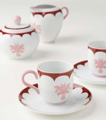 Jaipur set of 2 espresso cups and saucers | Aquazzura Casa