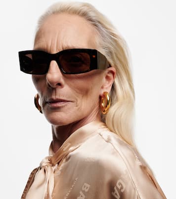 Gafas de sol rectangulares con logo | Balenciaga