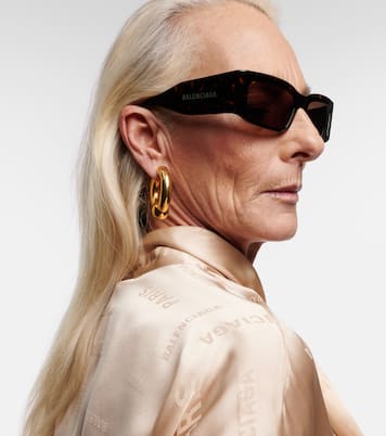 Gafas de sol rectangulares con logo | Balenciaga