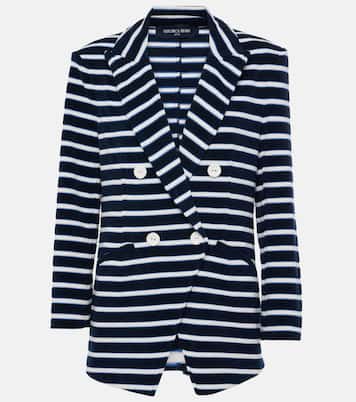 Ortiz striped cotton-blend terry blazer | Veronica Beard