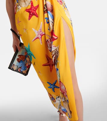 Capri printed silk-blend midi dress | Dolce&Gabbana