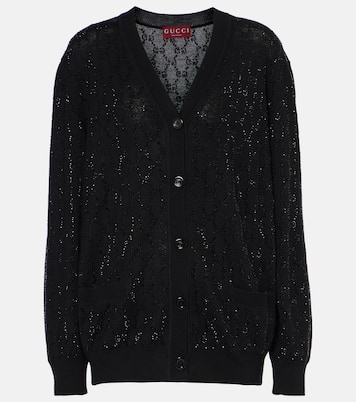 GG Crystal wool cardigan | Gucci