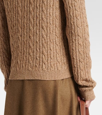 Cable-knit cashmere cardigan | Loro Piana
