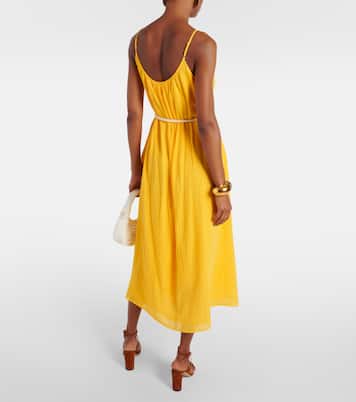 Robe longue Lorelei en coton | Velvet