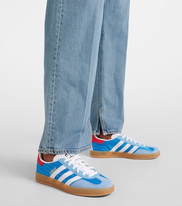 Gazelle Indoor suede-trimmed sneakers | Adidas