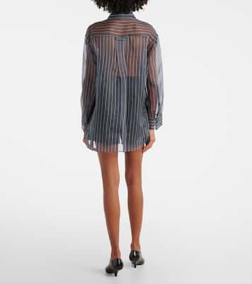 Blusa in organza di seta a righe | Dorothee Schumacher