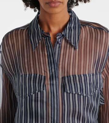 Blusa in organza di seta a righe | Dorothee Schumacher
