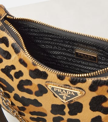 Sac Re-Edition Small en cuir façon poulain | Prada