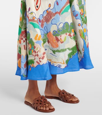 X Nadia Hernandez Maxikleid aus Leinen | Alémais
