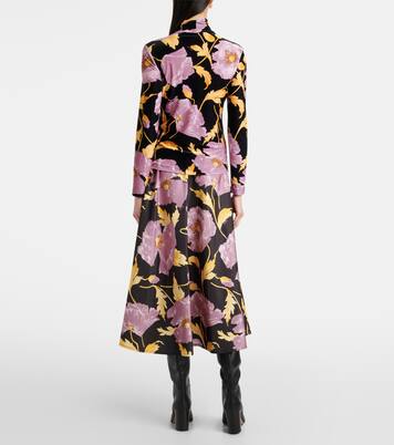 Floral turtleneck top | La DoubleJ