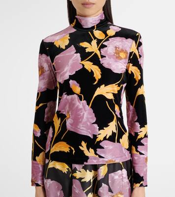 Floral turtleneck top | La DoubleJ