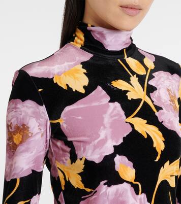 Floral turtleneck top | La DoubleJ