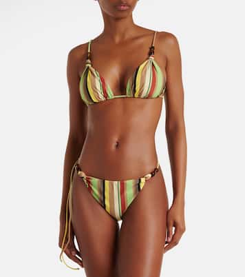 Slip bikini Poolside a righe | SIR