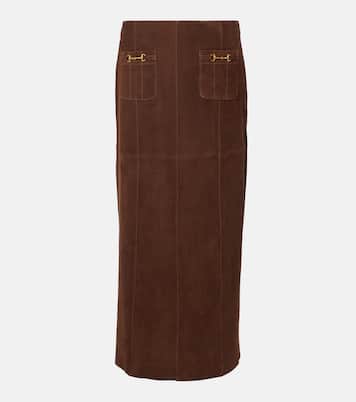 Gonna Edwina in suede | Rixo