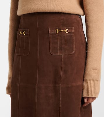 Gonna Edwina in suede | Rixo