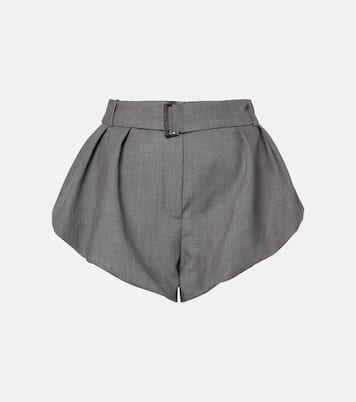 High-rise wool and silk shorts | Magda Butrym